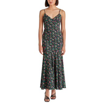 Women's Slit Ditsy-Print Maxi Dress