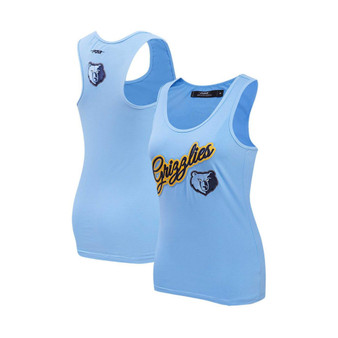 Women's Light Blue Memphis Grizzlies Script Tank Top