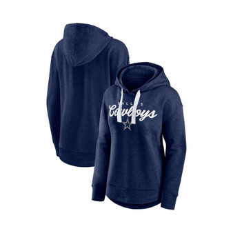 Women's Branded Heather Navy Dallas Cowboys Set to Fly Pullover Hoodie
