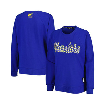 Women's Royal Golden State Warriors Regina Raglan Pullover Sweatshirt