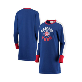 Women's Royal Chicago Cubs Hurry Up Offense Long Sleeve Dress