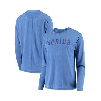Women's Royal Florida Gators Tonal Block Vintage-Inspired Wash Long Sleeve T-shirt