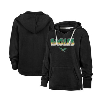 Women's Heather Black Philadelphia Eagles Color Rise Kennedy Pullover Hoodie