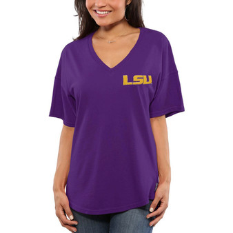 Women's Purple LSU Tigers Oversized T-shirt