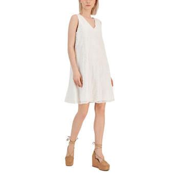 Women's Sleeveless Eyelet Shift Dress, Created for Macy's