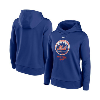 Women's Royal New York Mets Alternate Logo Performance Pullover Hoodie