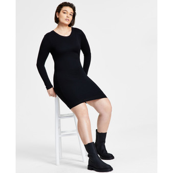 Bodycon Long-Sleeve Mini Dress, Created for Macy's