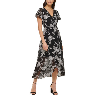 Embroidered Midi Dress