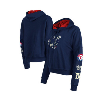 Women's Navy Texas Rangers 2023 City Connect Pullover Hoodie
