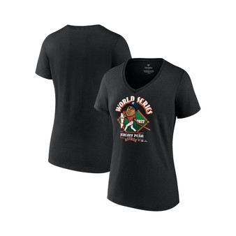 Women's Branded Jeremy Peña Black Houston Astros 2022 World Series Champions MVP Plus Size Name and Number T-shirt