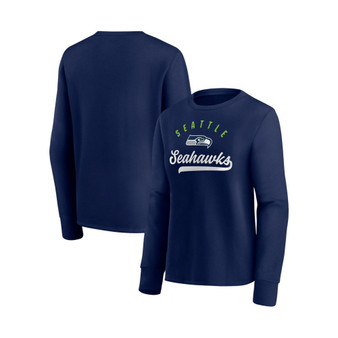 Women's Branded College Navy Seattle Seahawks Ultimate Style Pullover Sweatshirt