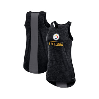 Women's Black Pittsburgh Steelers High Neck Performance Tank Top