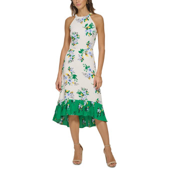 Floral-Print Halter Dress