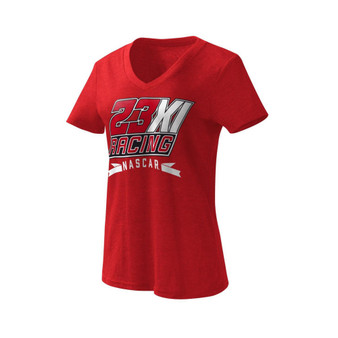 Women's Red 23XI Racing Dream Team V-Neck T-shirt