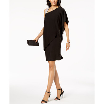 One-Shoulder Rhinestone-Embellished Dress