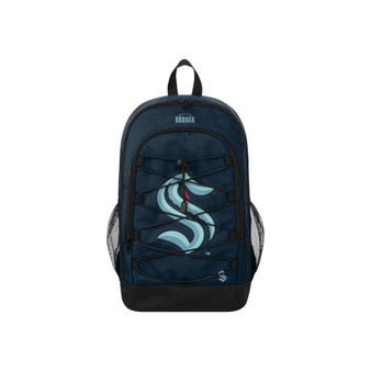 Men's and Women's Seattle Kraken Big Logo Bungee Backpack