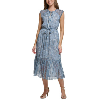 Women's Paisley-Print Midi Dress