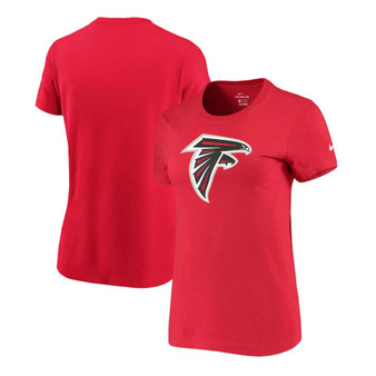 Women's Red Atlanta Falcons Logo Essential T-shirt