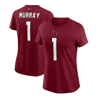 Women's Kyler Murray Cardinal Arizona Cardinals Name Number T-shirt