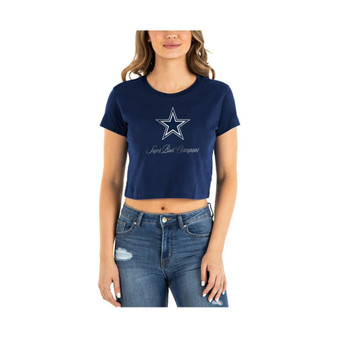 Women's Navy Dallas Cowboys Historic Champs T-shirt