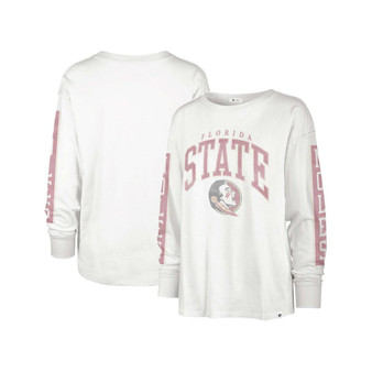 Women's White Florida State Seminoles Statement SOA 3-Hit Long Sleeve T-shirt