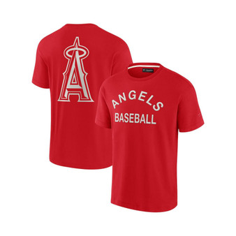 Men's and Women's Red Los Angeles Angels Super Soft Short Sleeve T-shirt