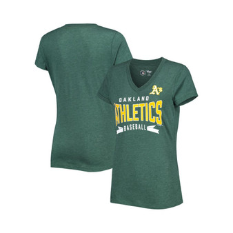 Women's Green Oakland Athletics Dream Team V-Neck T-shirt