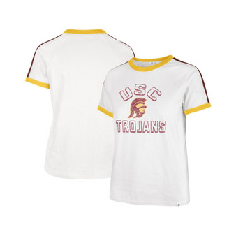 Women's White USC Trojans Sweet Heat Peyton Raglan T-shirt