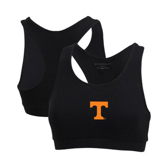 Women's Black Tennessee Volunteers Support Your Team Sports Bra