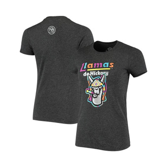 Women's Black Llamas de Hickory Copa de la Diversion Script Tri-Blend Scoop Neck T-shirt