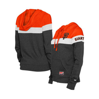 Women's Black San Francisco Giants Plus Size Color-Block Full-Zip Hoodie