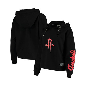Women's Black Houston Rockets Suzy Pullover Hoodie