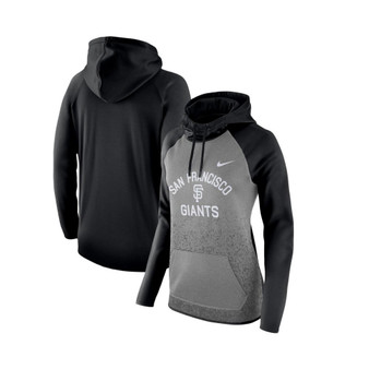 Women's Dark Gray San Francisco Giants All-Time Therma Performance Pullover Hoodie