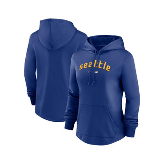 Women's Royal Seattle Mariners 2023 City Connect Pregame Performance Pullover Hoodie