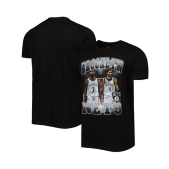 Men's and Women's Kevin Durant and Kyrie Irving Black Brooklyn Nets Player Duo T-shirt