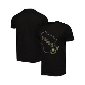 Men's and Women's Black Milwaukee Bucks Element Logo Pop T-shirt