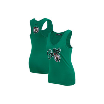 Women's Kelly Green Boston Celtics Script Tank Top