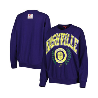 Women's Navy Nashville SC Logo 2.0 Pullover Sweatshirt