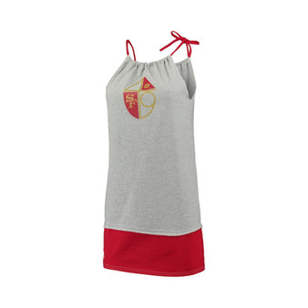 Women's Gray San Francisco 49ers Vintage-Like Tank Dress