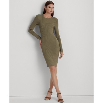 Women's Rib-Knit Long-Sleeve Dress