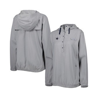 Women's Gray Dallas Cowboys Tamiami Omni-Shade Pullover Hoodie