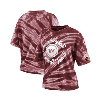 Women's Burgundy Washington Football Team Tie-Dye T-shirt