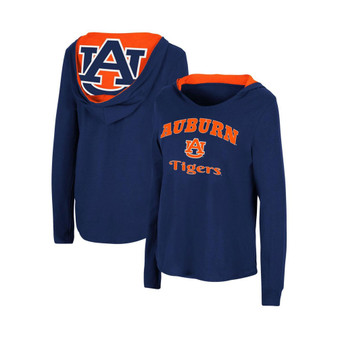 Women's Navy Auburn Tigers Catalina Hoodie Long Sleeve T-shirt