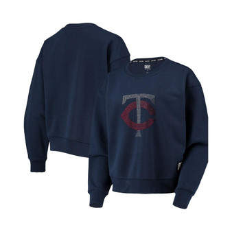 Women's Navy Minnesota Twins Carrie Pullover Sweatshirt