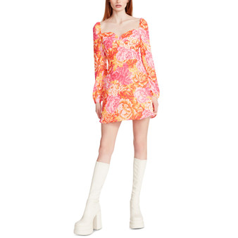 Women's Nicole Printed Sweetheart-Neck Mini Dress