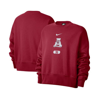 Women's Crimson Alabama Crimson Tide Vault Every Day Fleece Pullover Sweatshirt