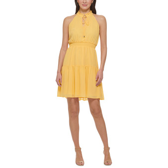 Petite Smocked Tiered Dress