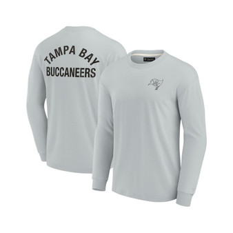 Men's and Women's Gray Tampa Bay Buccaneers Super Soft Long Sleeve T-shirt