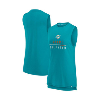 Women's Branded Aqua Miami Dolphins True Contender Tank Top