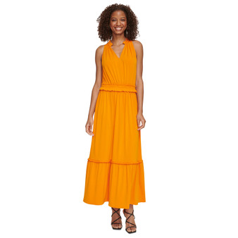 Women's Sleeveless Tiered Maxi Dress